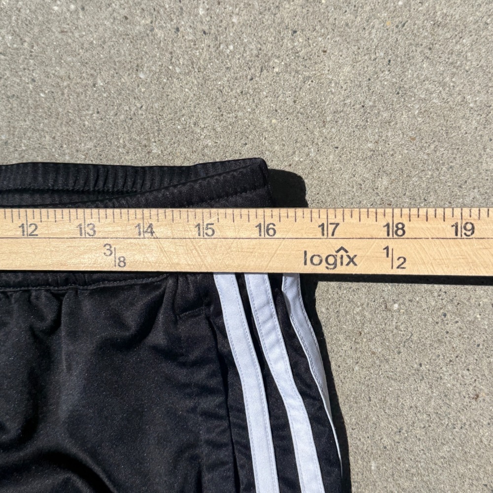 Adidas Athletic Shorts Mens XL Black Excellent Climacool 3-Stripe Gym Training - Picture 5 of 5